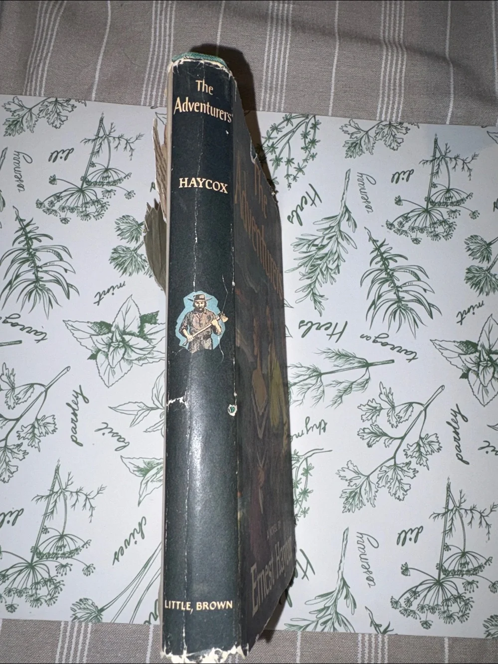 VTG 1954 The Adventurers by Ernest Haycox Hardcover Book Western Frontier Fictio